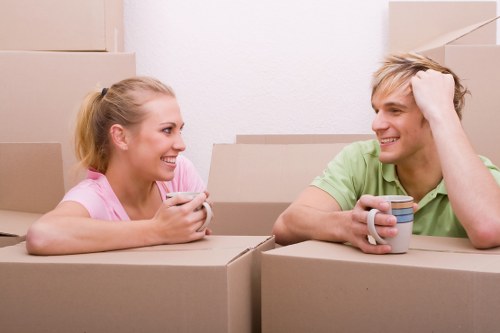 Local removals service preparing for a move in Shoreditch