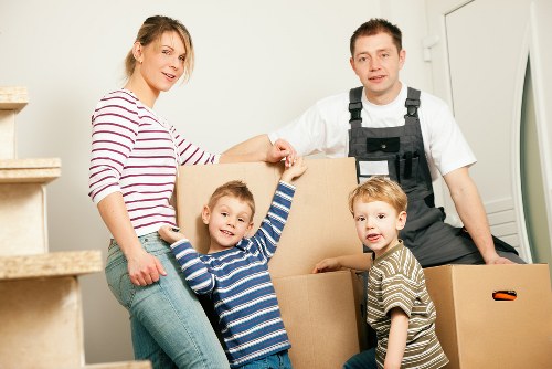 Professional packing and unpacking service boxes prepared for a move in Shoreditch