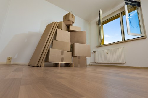 Removal company planning a move in Shoreditch street