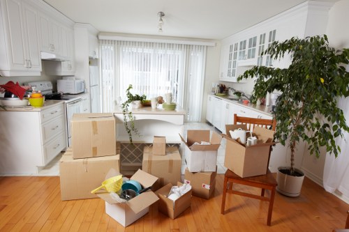 Unpacking service setting up a new home interior in Shoreditch