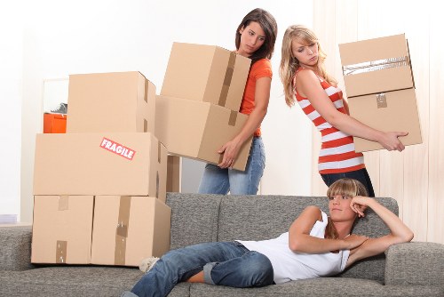 Careful loading of furniture by a Shoreditch moving service