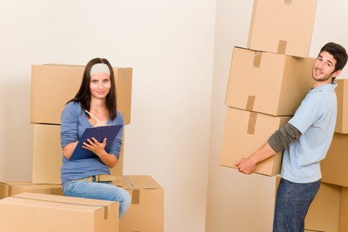 Packed moving van for a Shoreditch residential relocation